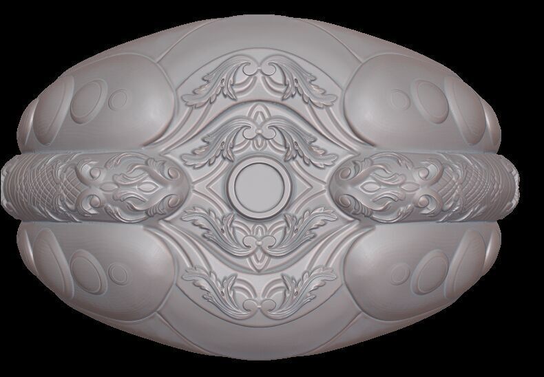 Ornament ring 4 3D print model_11