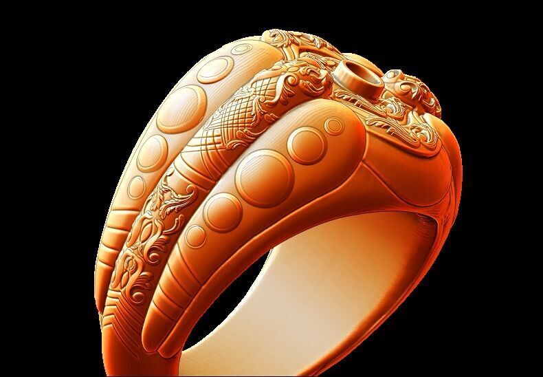 Ornament ring 4 3D print model_14