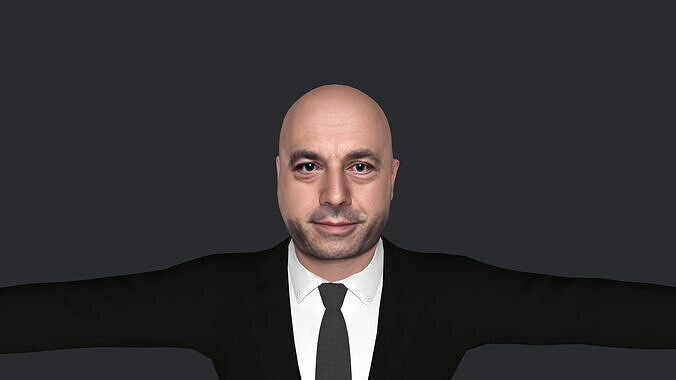 Joe Rogan Hyper Realistic Full Body  Rigged 3D Character 3D model
