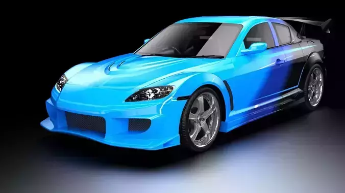 Veilside Neela Mazda RX8  Low-poly 3D model