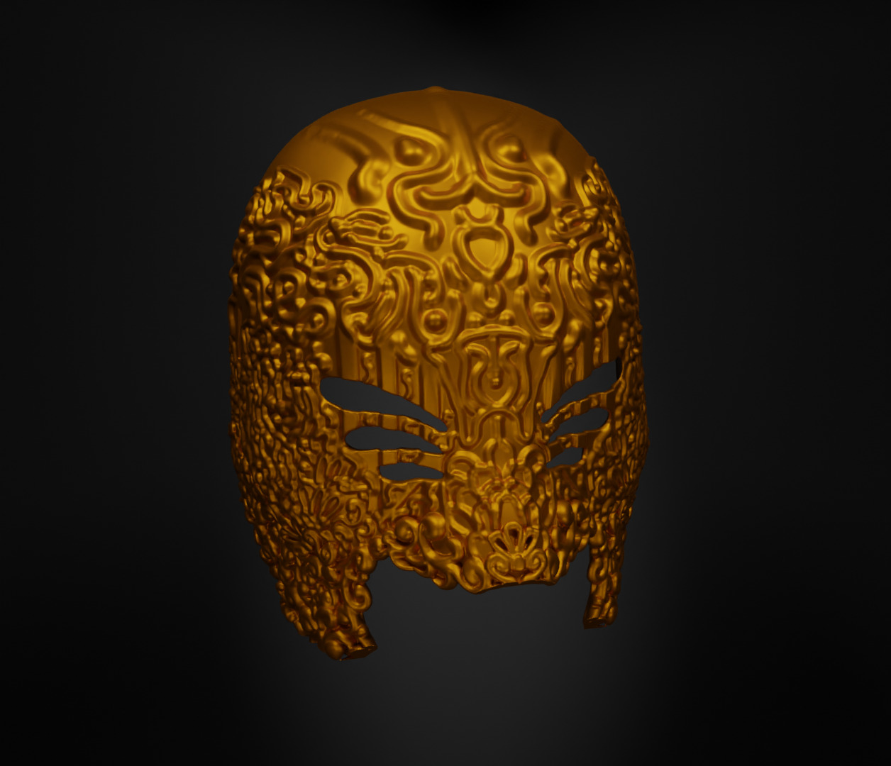 Masquerade Prom Face Mask - Prom Patter Mask  3D print model_30