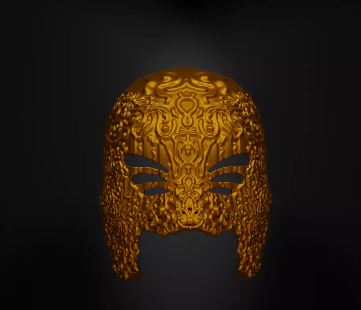 Masquerade Prom Face Mask - Prom Patter Mask  3D print model_0