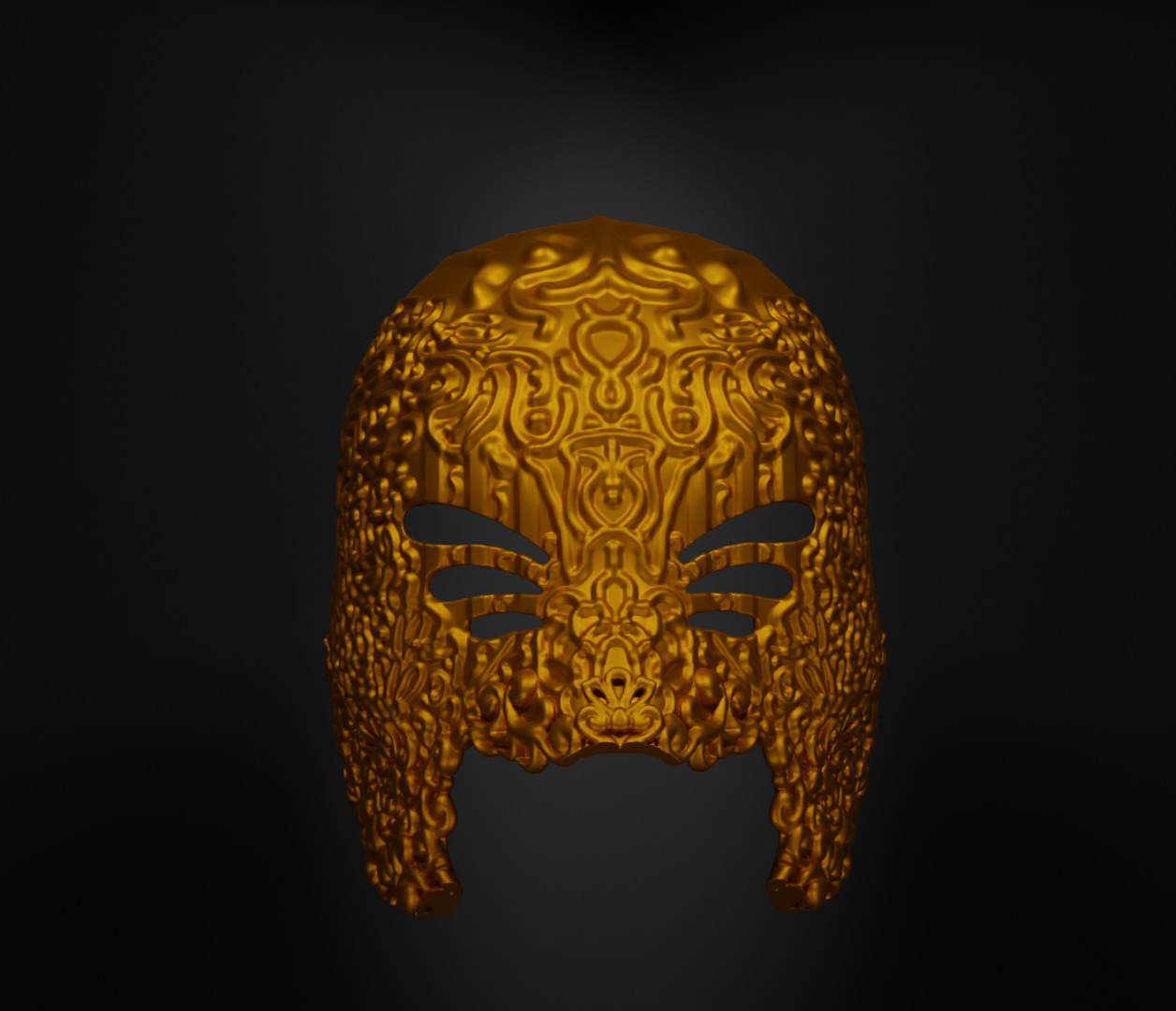 Masquerade Prom Face Mask - Prom Patter Mask  3D print model_14
