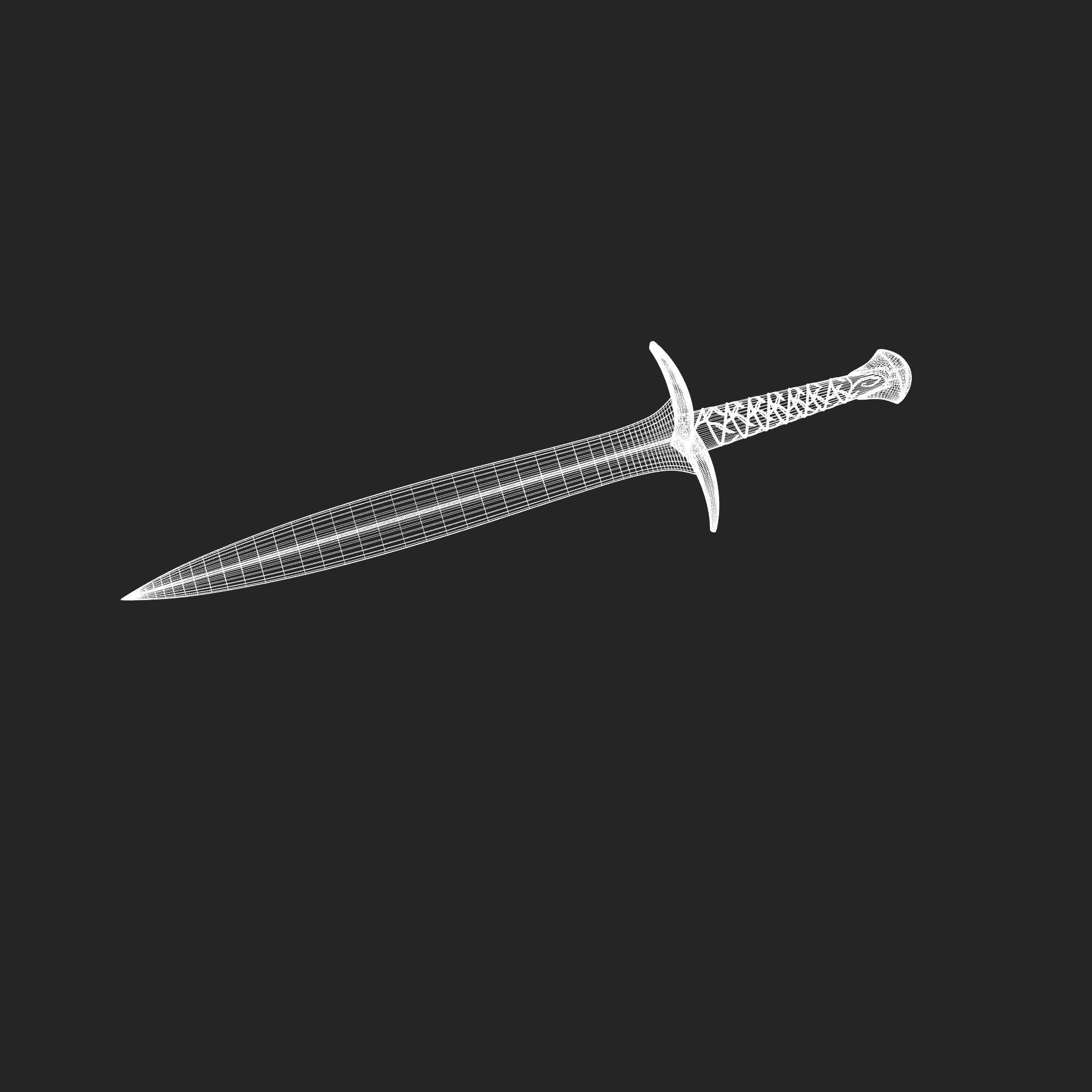 Sword Of Power Low-poly 3D model_1