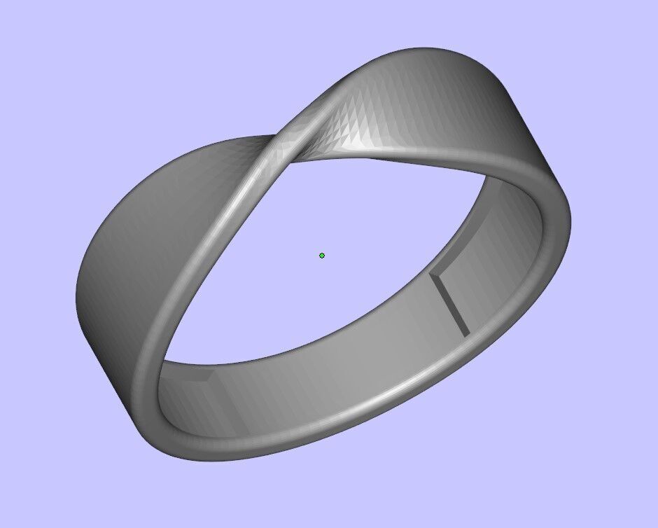 Twist Ring 3D print model_1