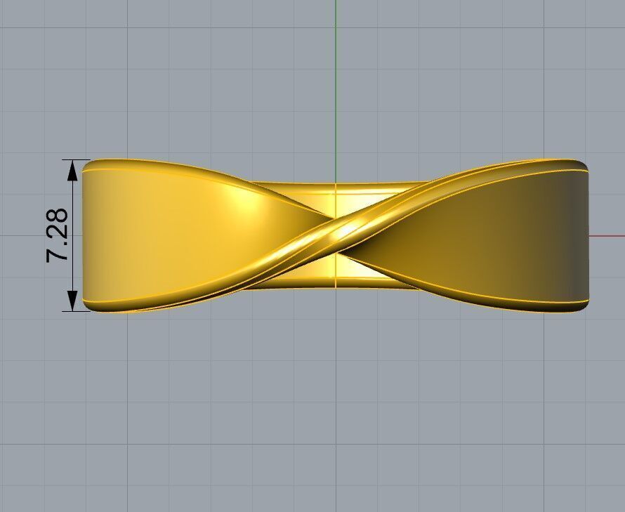 Twist Ring 3D print model_2