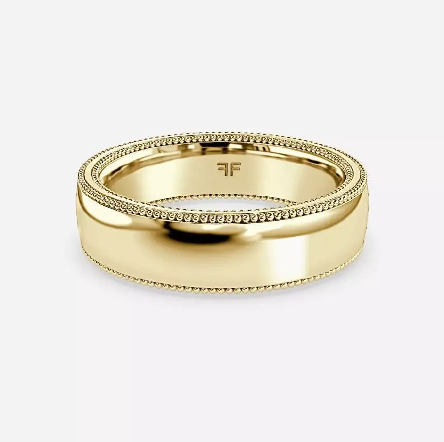 Gold Wedding Ring 04 3D print model
