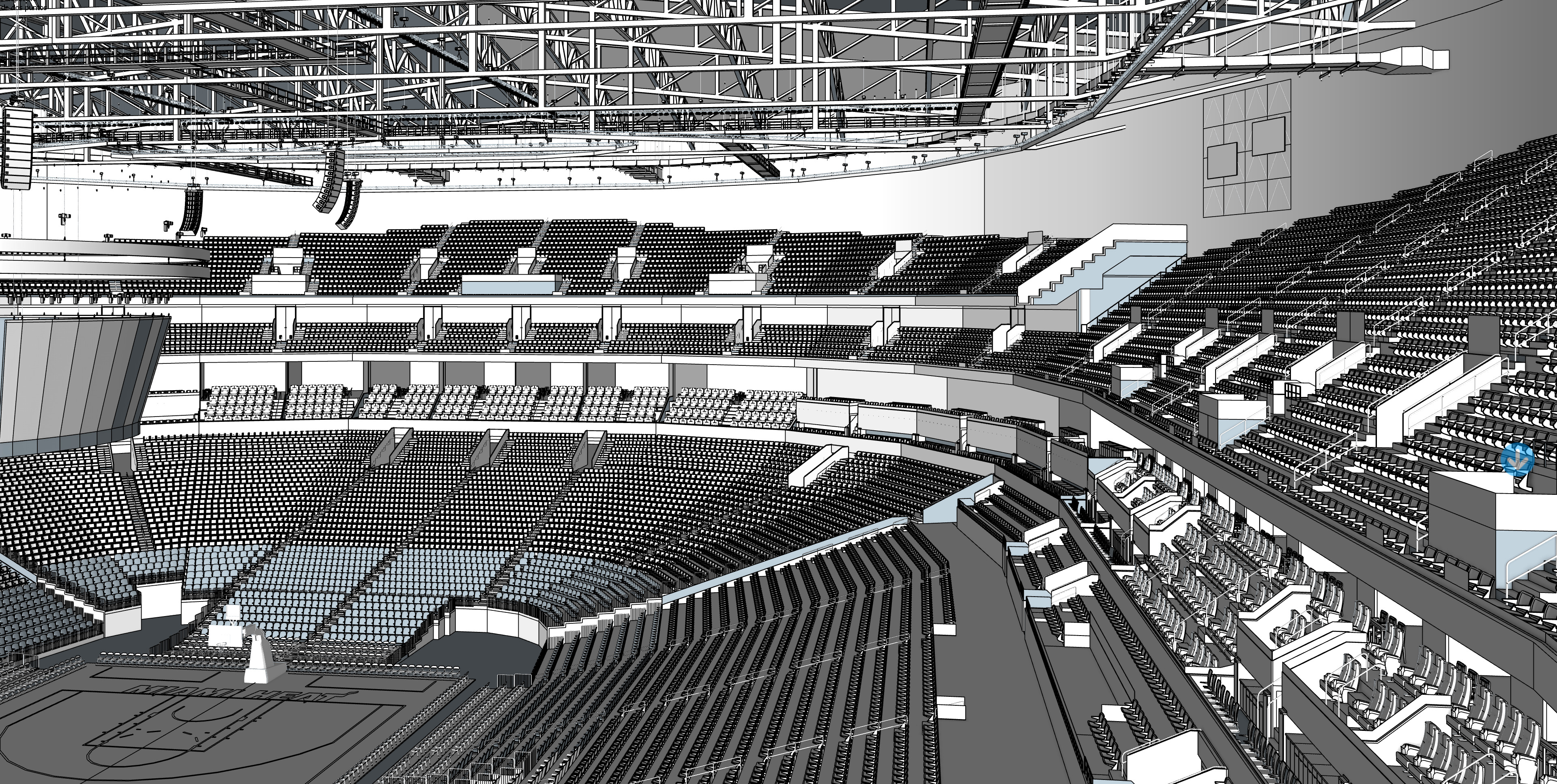 Kaseya Center 3D model_7