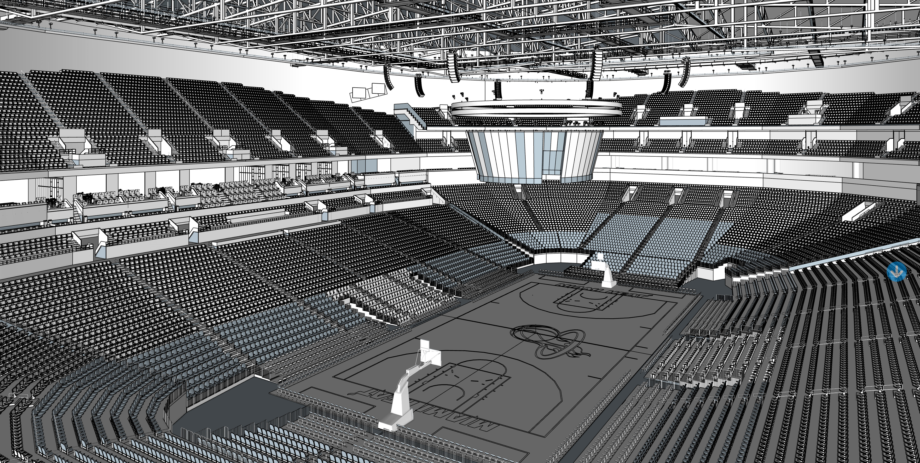 Kaseya Center 3D model_10