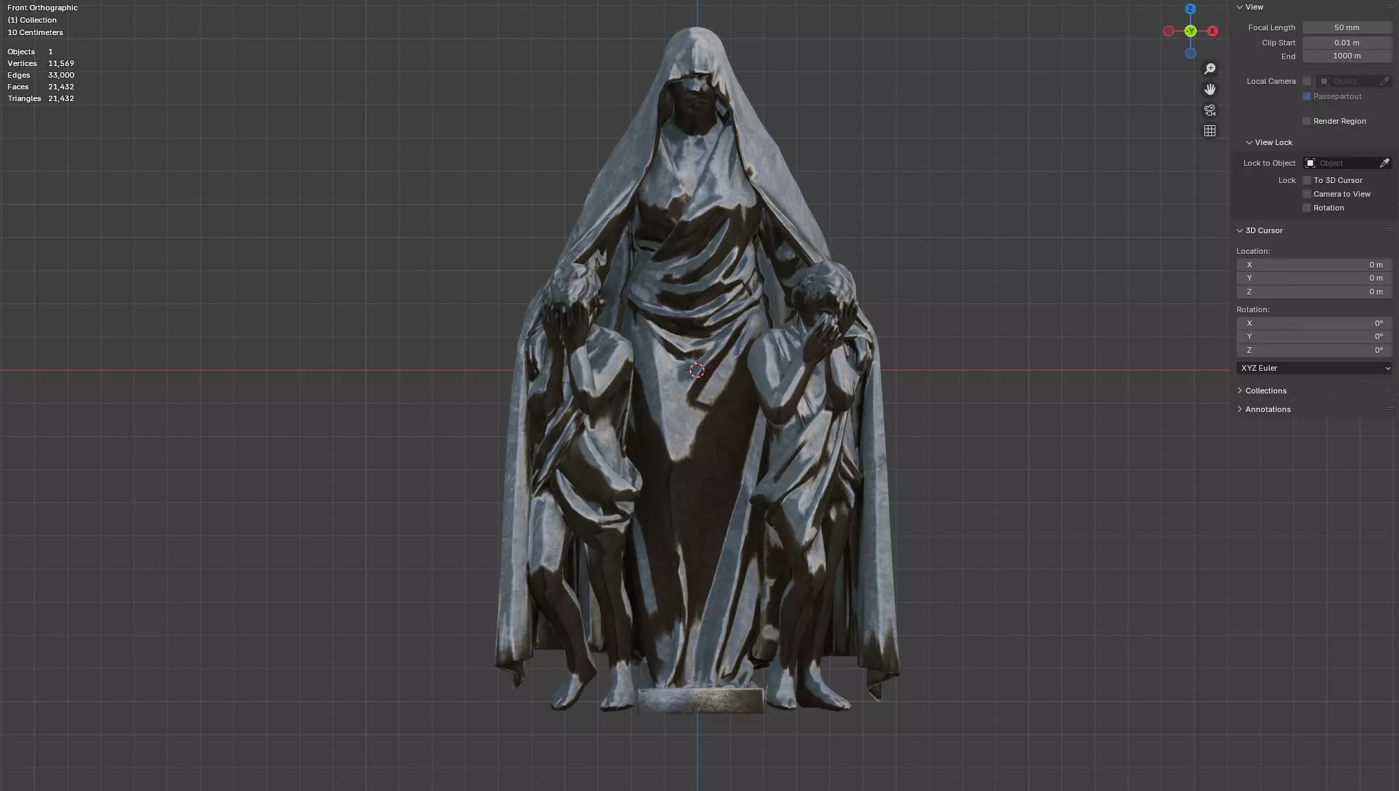 Mother Statue - The Witcher 3 Wild Hunt Free 3D model