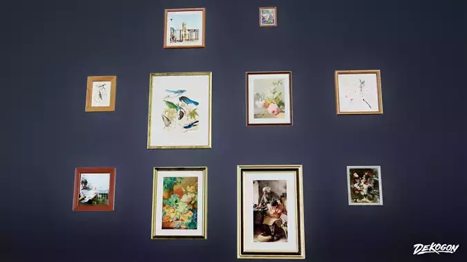 SUBURBS - Wall Frames 18 - LOW POLY AND NANITE