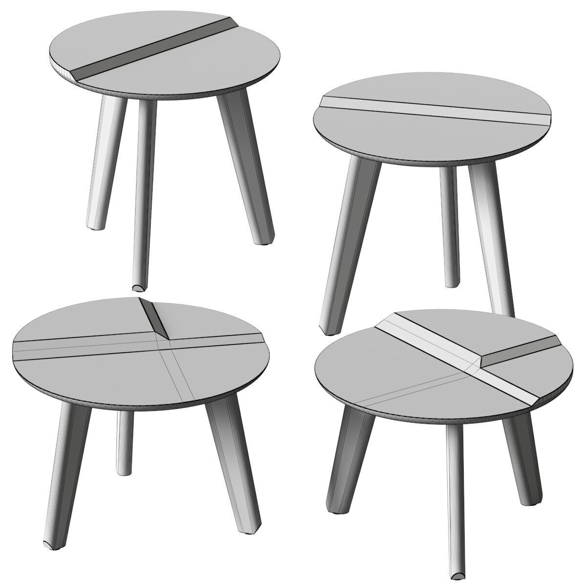 Scandinavian Spaces - TERRANE - coffee tables 3D model_3