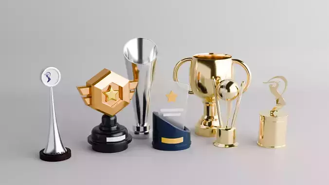 Premium 3D Trophy Models Pack