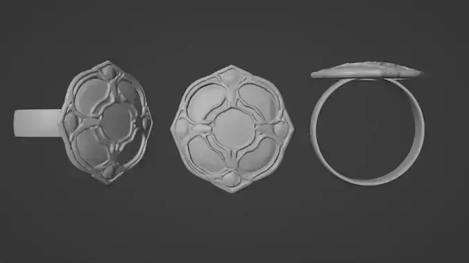 Alhambra Stud Earrings 3D Printable STL Model