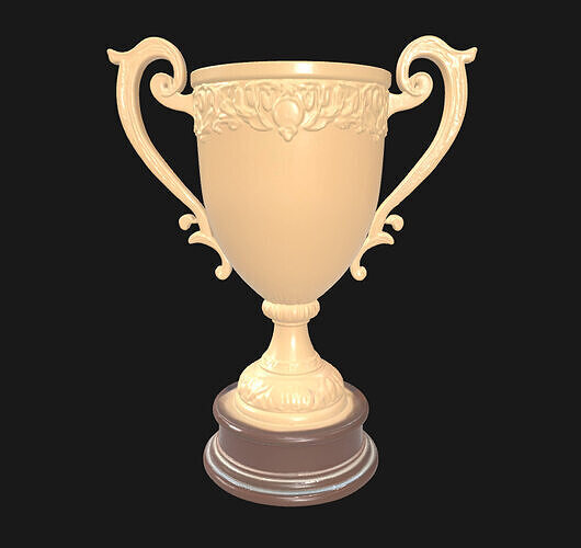 Stylized 3D Printable Trophy Customizable Award for Sports 3D model