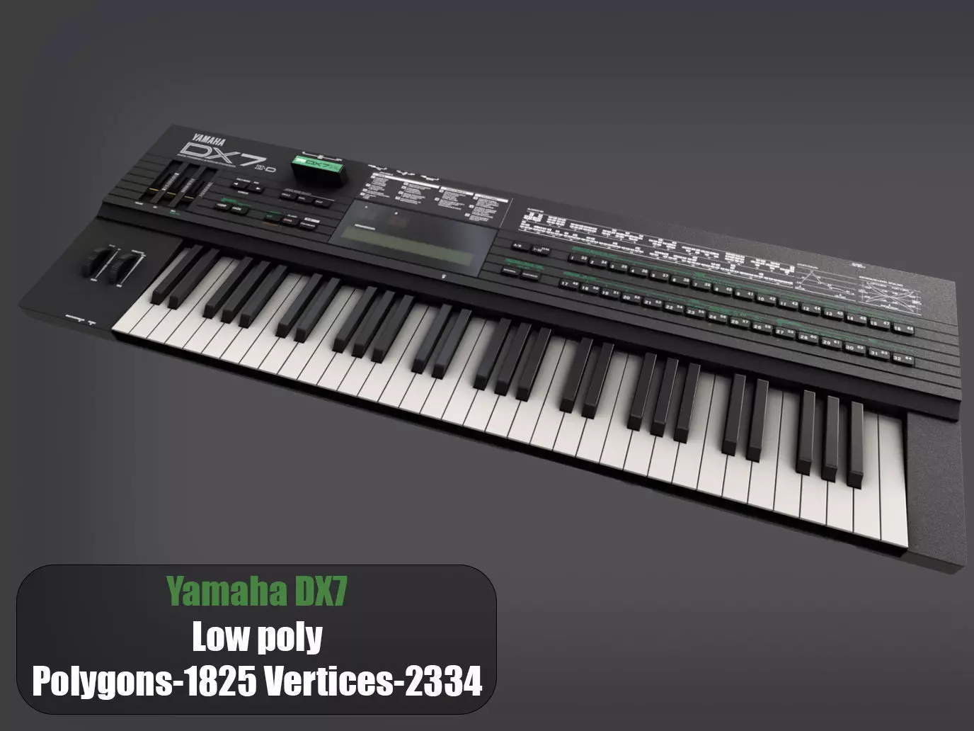 3D model Yamaha DX7 VR / AR / low-poly | CGTrader 3D model Yamaha DX7 VR / AR / low-poly | CGTrader