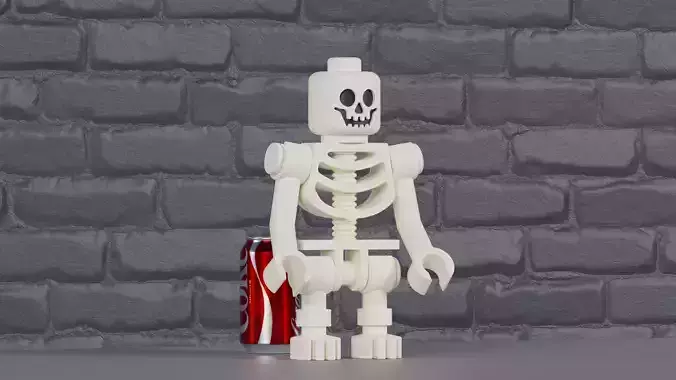 Classic Lego Skeleton Maxifig - Fully Articulated