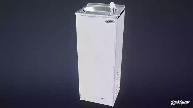 SUBURBS - Water Fountain 01 - LOW POLY AND NANITE