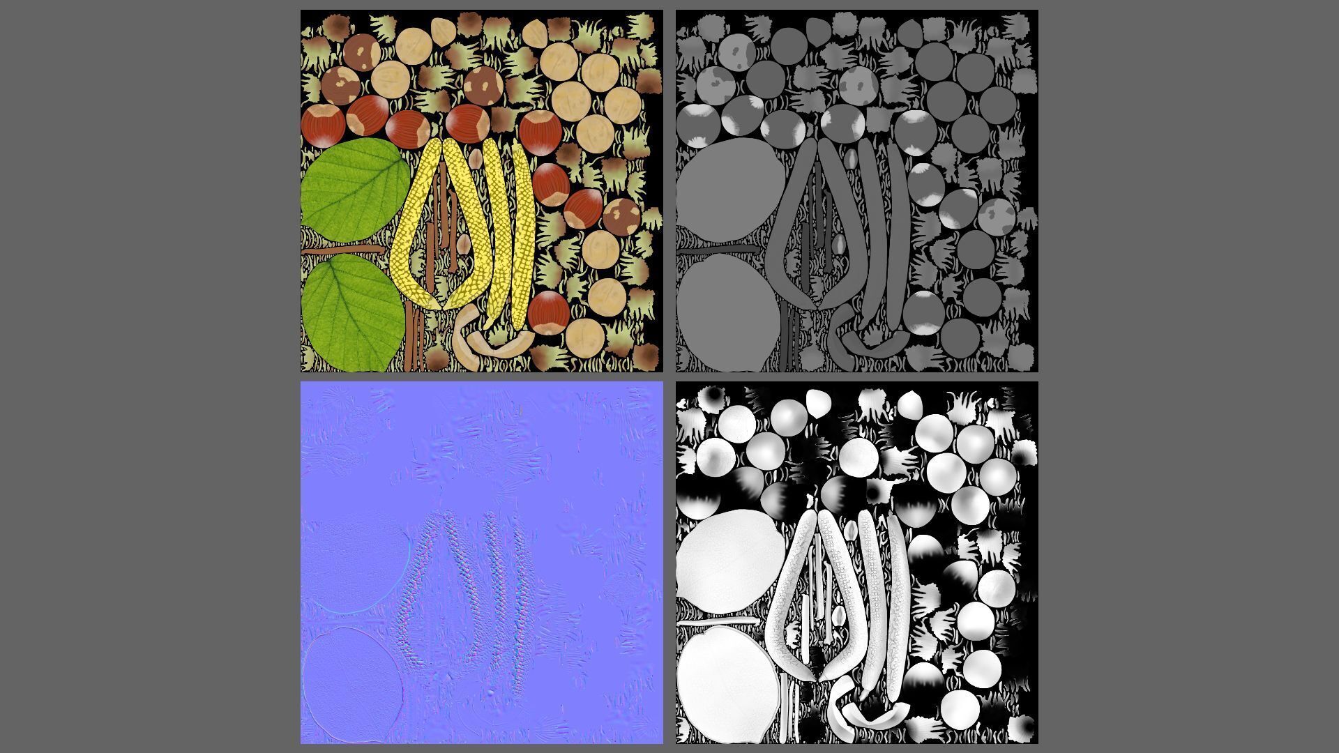 Hazelnuts 3D model_14