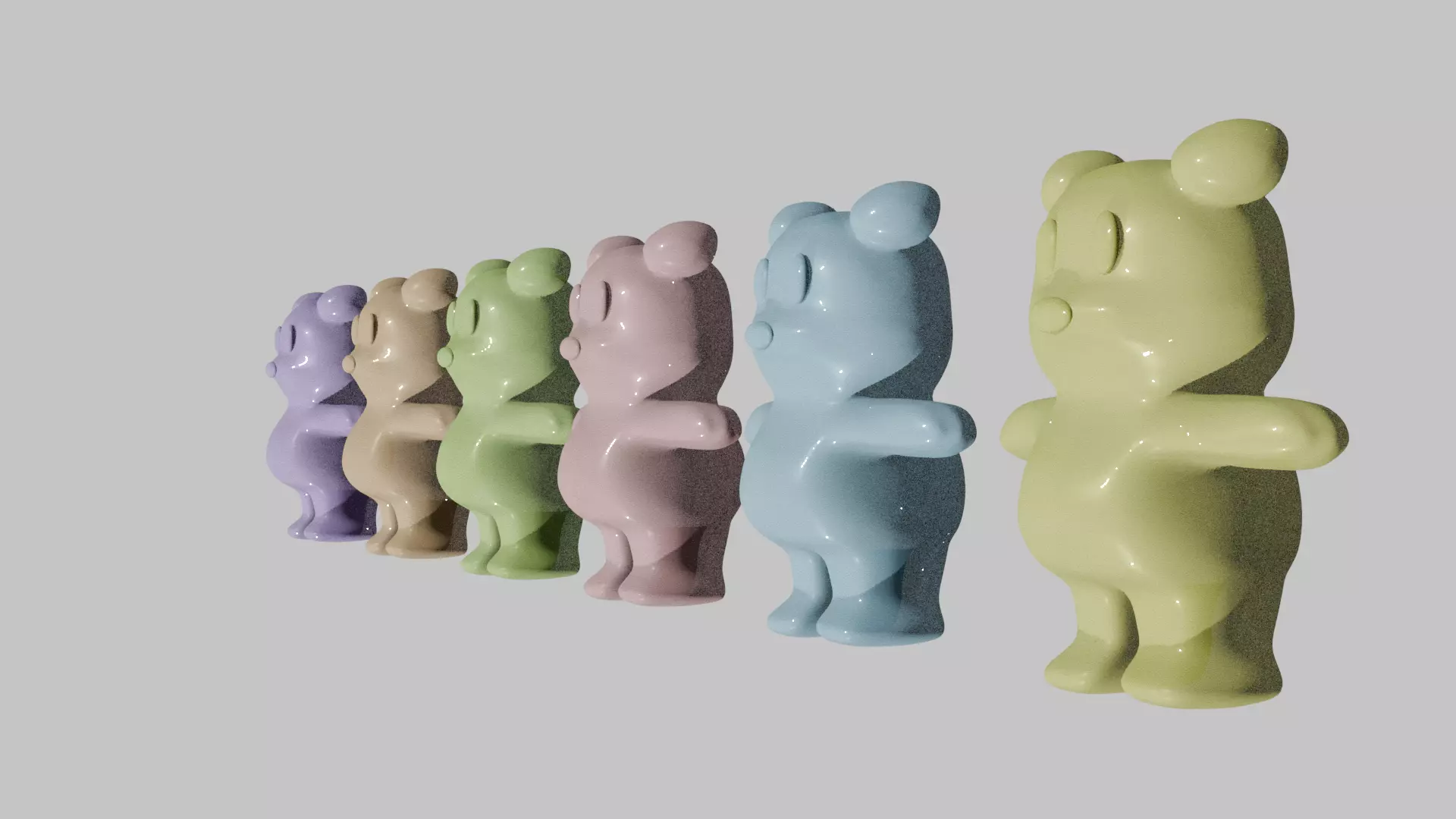 Rigged Gummy Bear 3D model