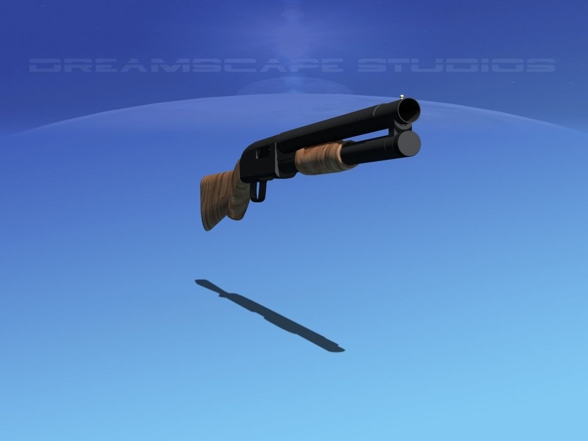 Tactical 12 Gauge Shotgun Woodstock 3D model_2