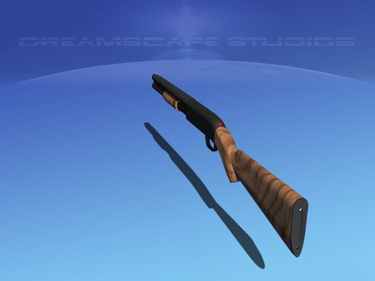 Tactical 12 Gauge Shotgun Woodstock 3D model_7