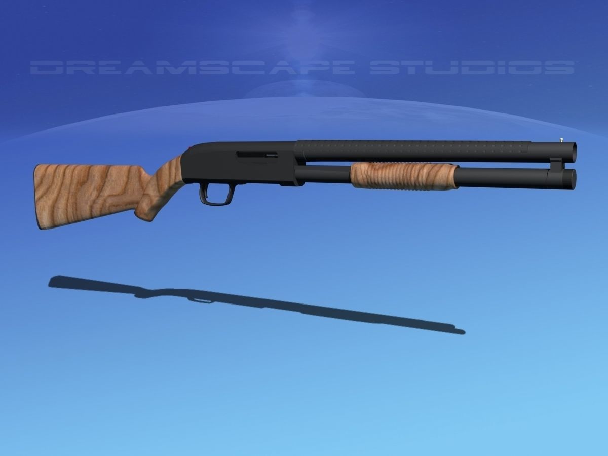 Tactical 12 Gauge Shotgun Woodstock 3D model_4