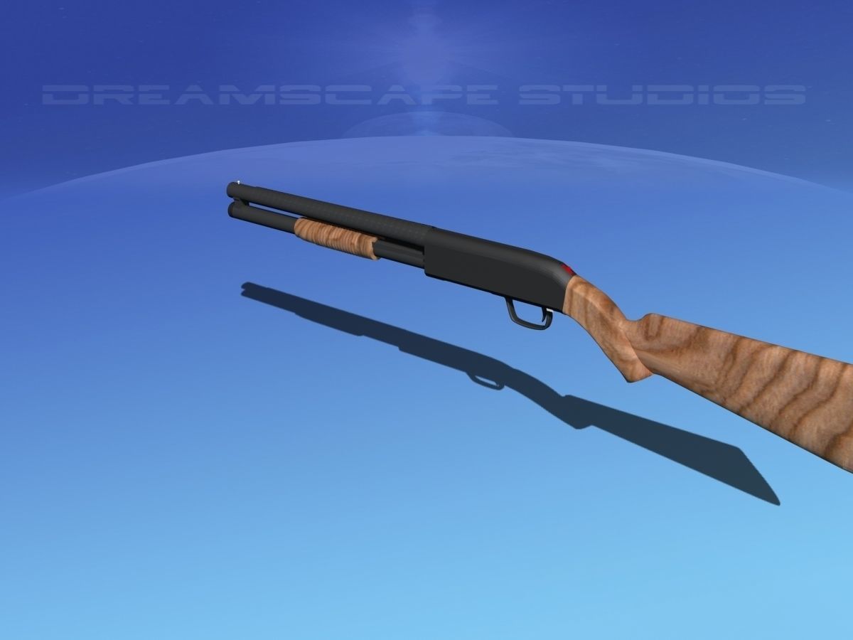 Tactical 12 Gauge Shotgun Woodstock 3D model_8