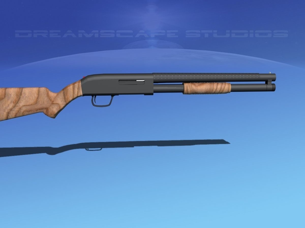 Tactical 12 Gauge Shotgun Woodstock 3D model_3