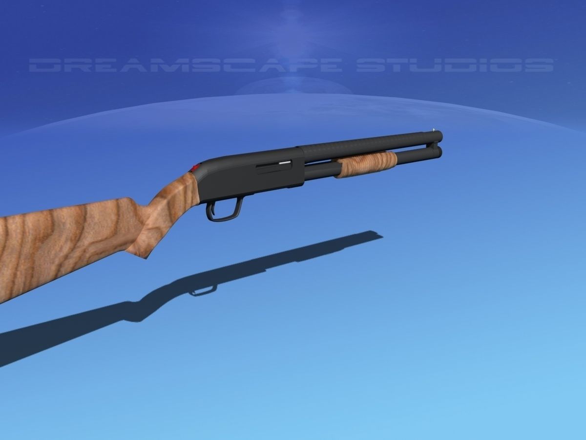 Tactical 12 Gauge Shotgun Woodstock 3D model_5