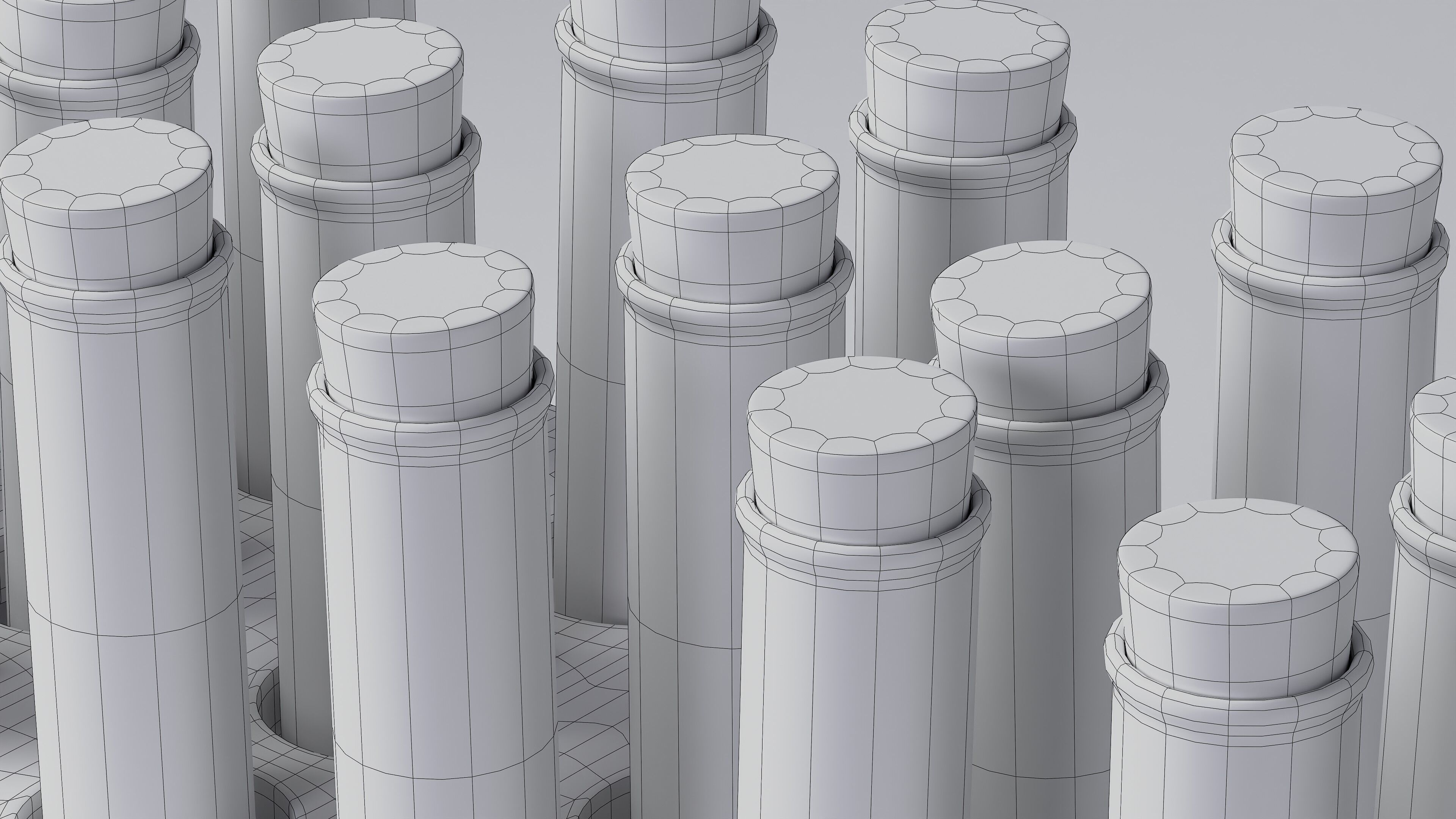 Wooden test tube rack 3D model_22
