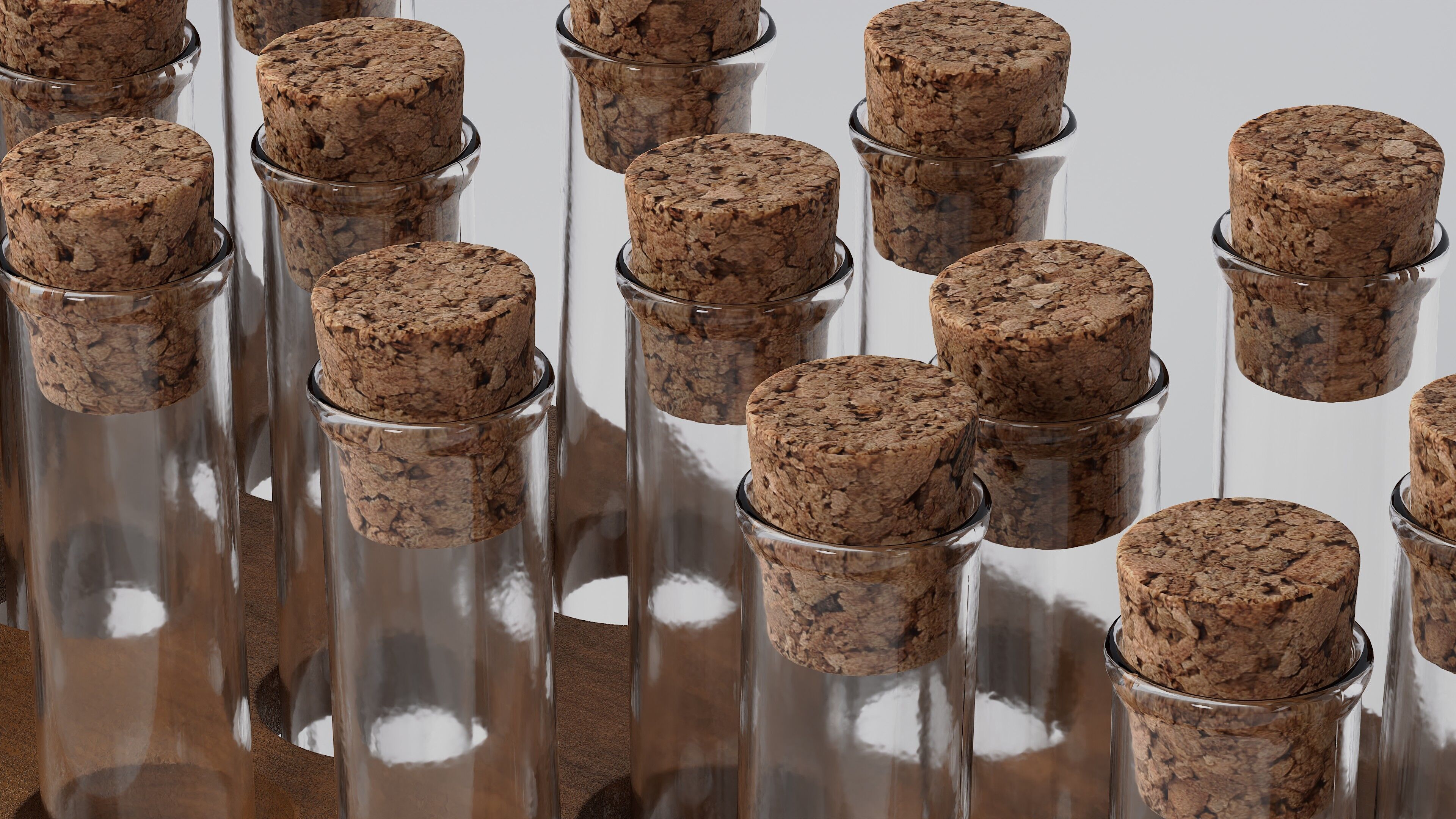 Wooden test tube rack 3D model_9