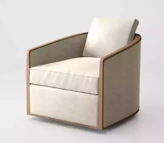 Holly Hunt Baril swivel lounge armchair 