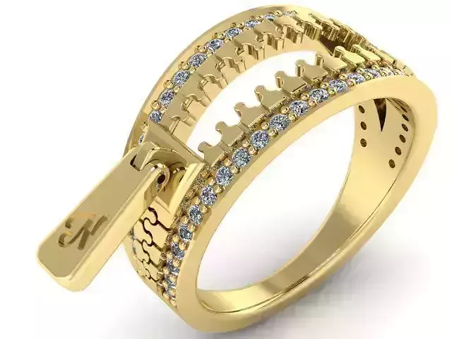 Ring Zipper Jewelry 022