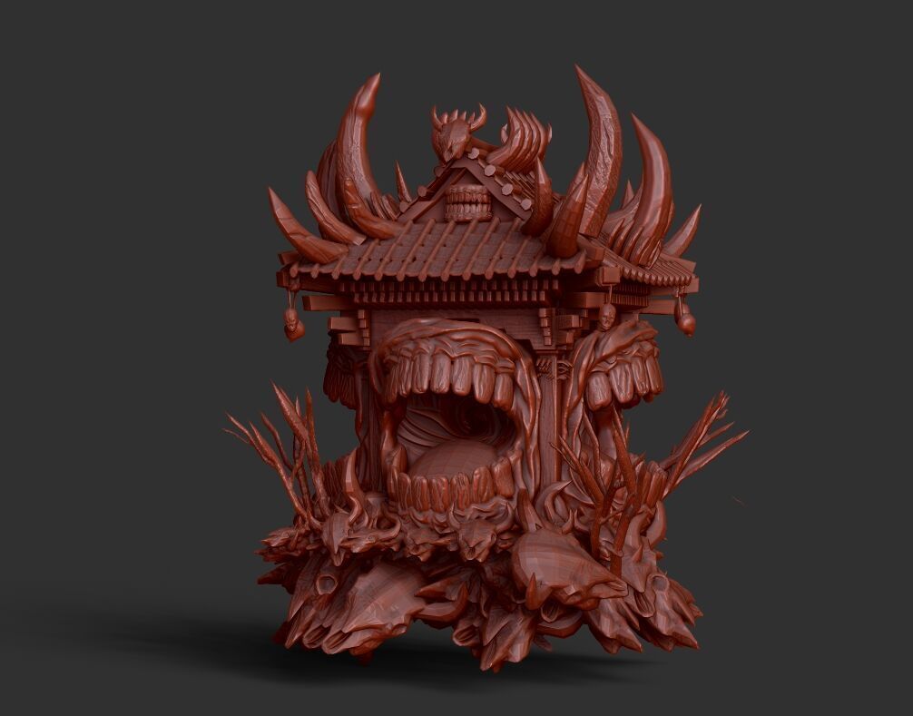 Malevolent Shrine  Jujutsu Kaisen sculpt 3D model_1