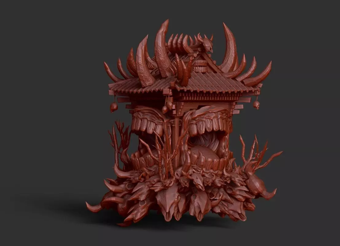 Malevolent Shrine  Jujutsu Kaisen sculpt 3D model_0