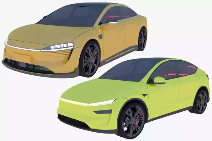 Tesla Juniper and Luxeed S7 3D Model Collection