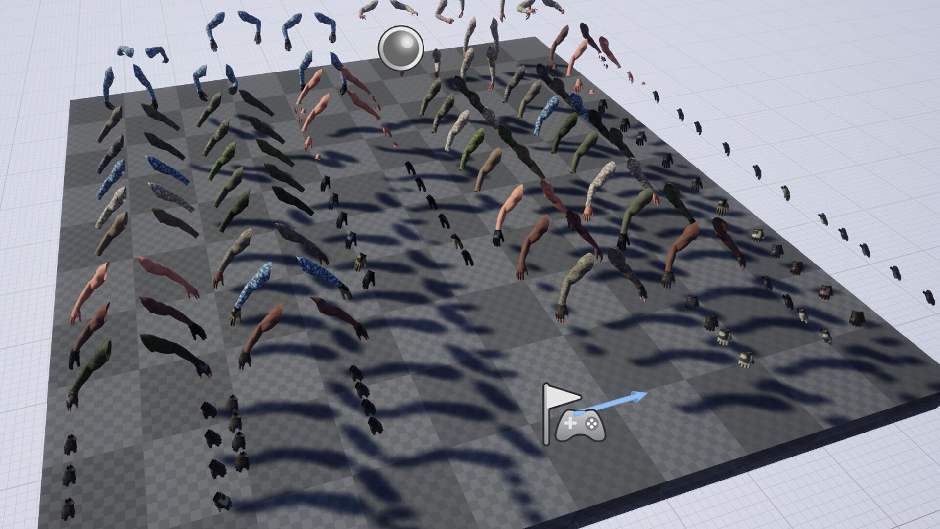 FPS Arms Pack 01b Low-poly 3D model_16