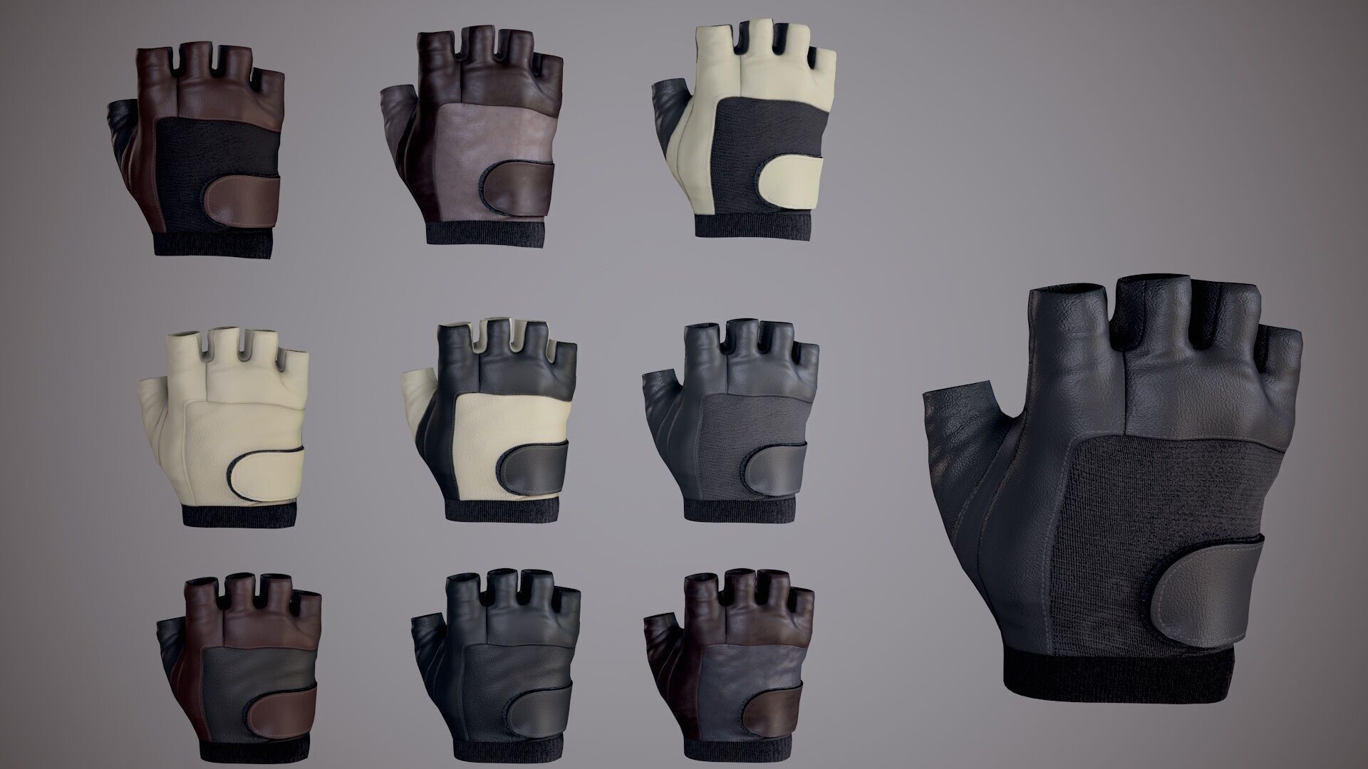 FPS Arms Pack 01b Low-poly 3D model_13