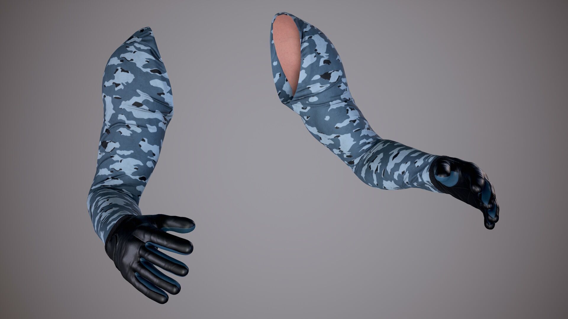 FPS Arms Pack 01b Low-poly 3D model_8