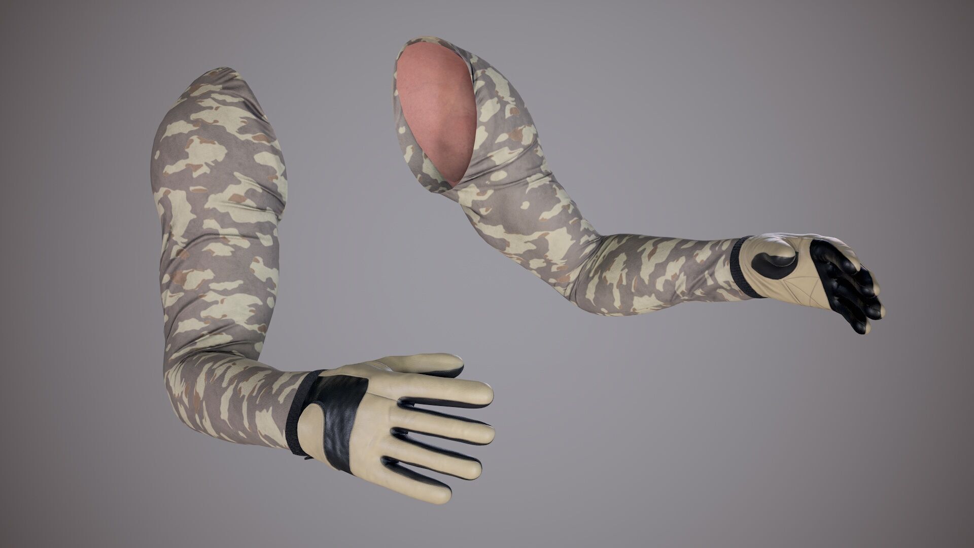 FPS Arms Pack 01b Low-poly 3D model_22