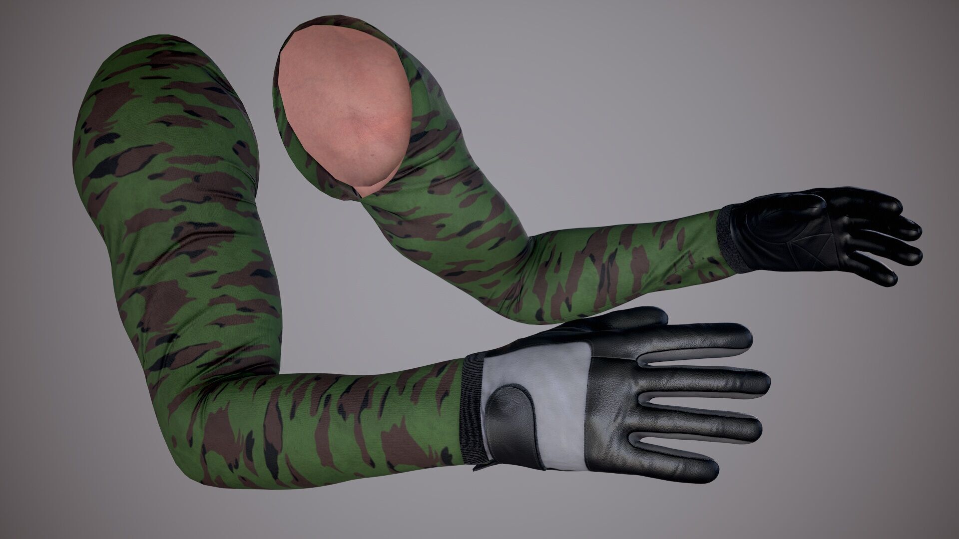 FPS Arms Pack 01b Low-poly 3D model_9