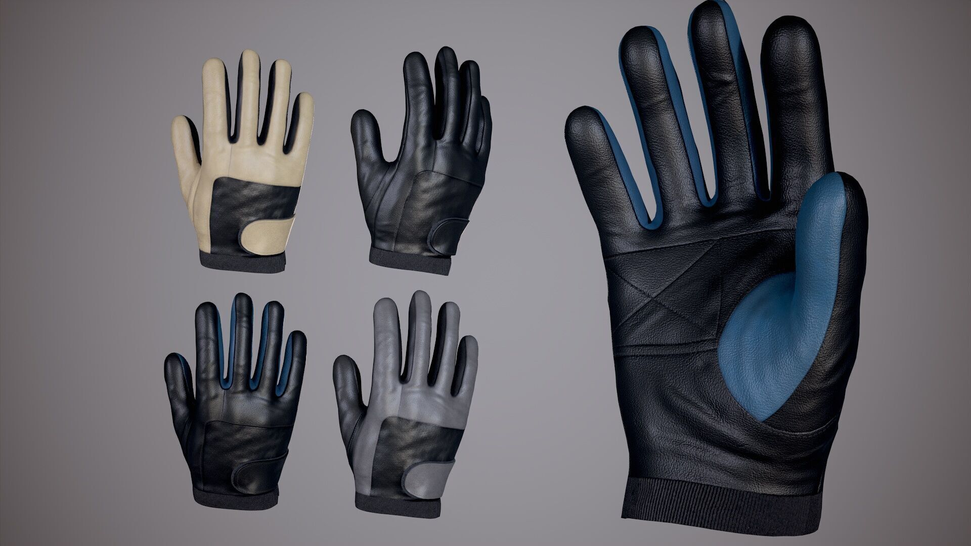 FPS Arms Pack 01b Low-poly 3D model_12