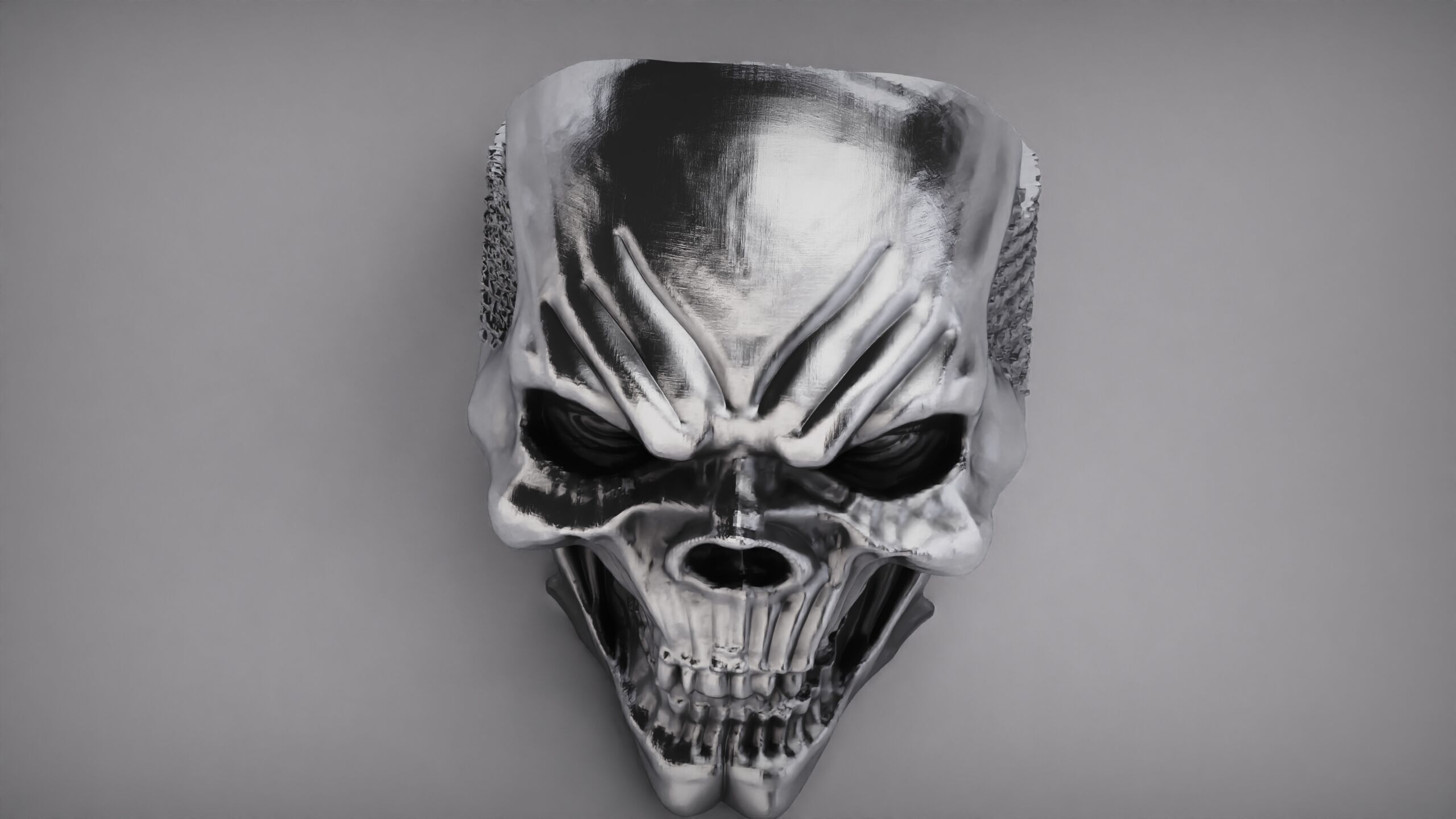 Skull Ring - Rider Ring - Silver Ring - Skeleton Ring 3D print model_15