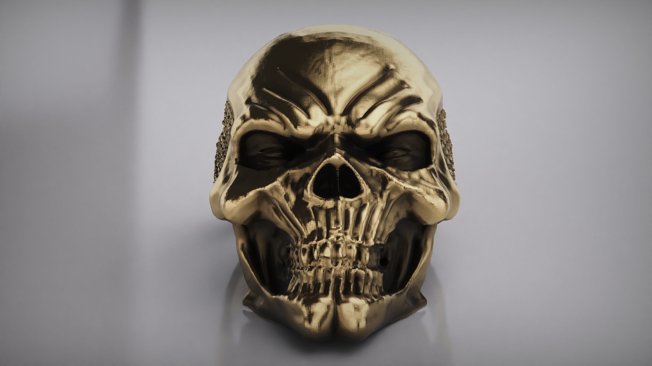 Skull Ring - Rider Ring - Silver Ring - Skeleton Ring 3D print model_16