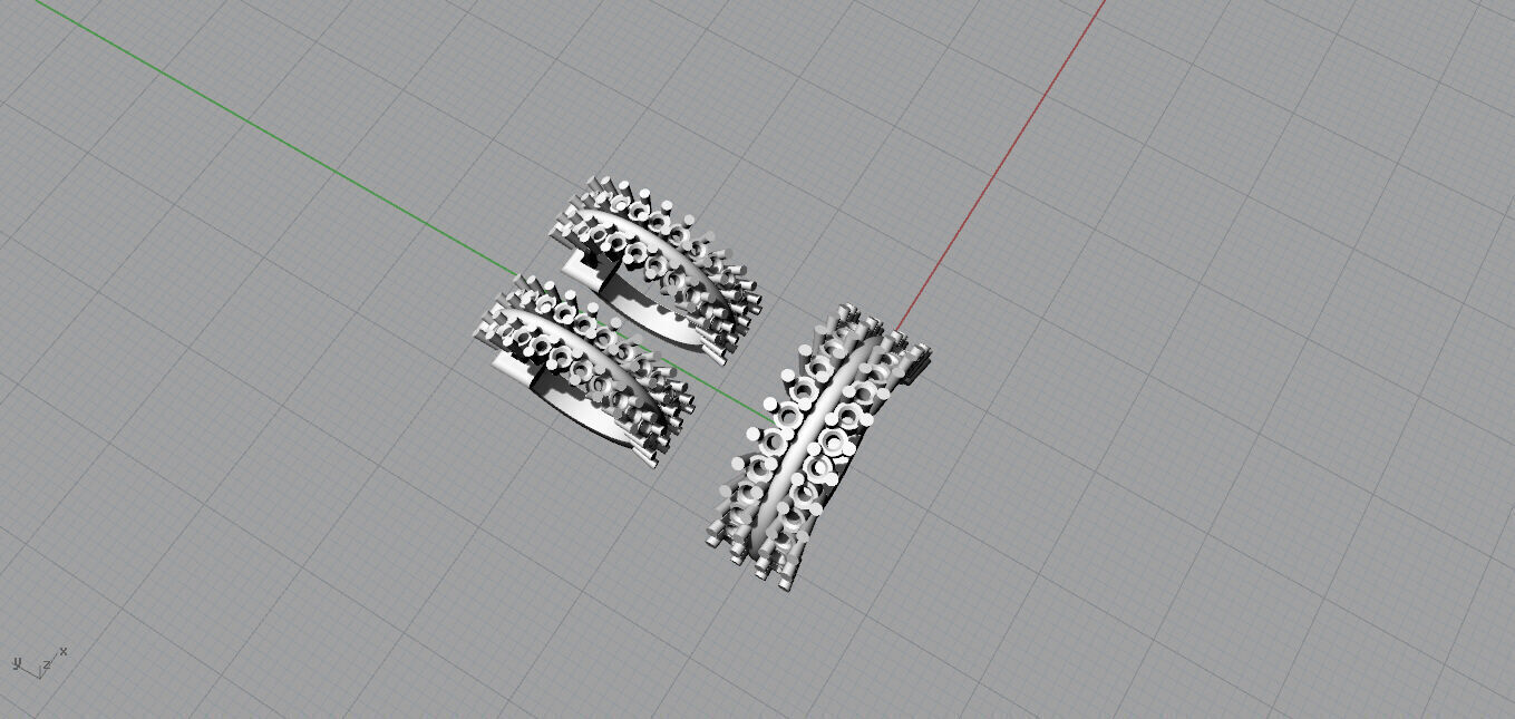 Ring and Earrings 3D print model_12