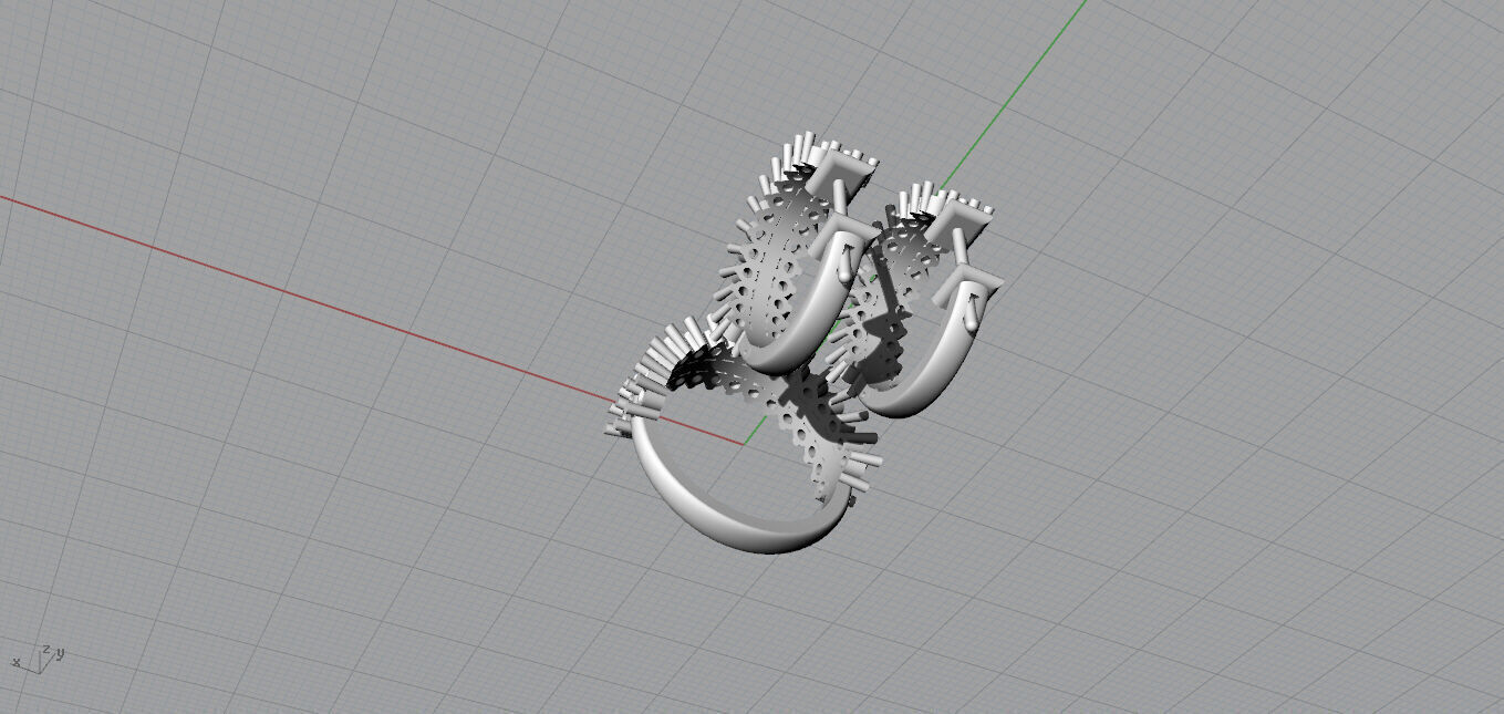 Ring and Earrings 3D print model_17