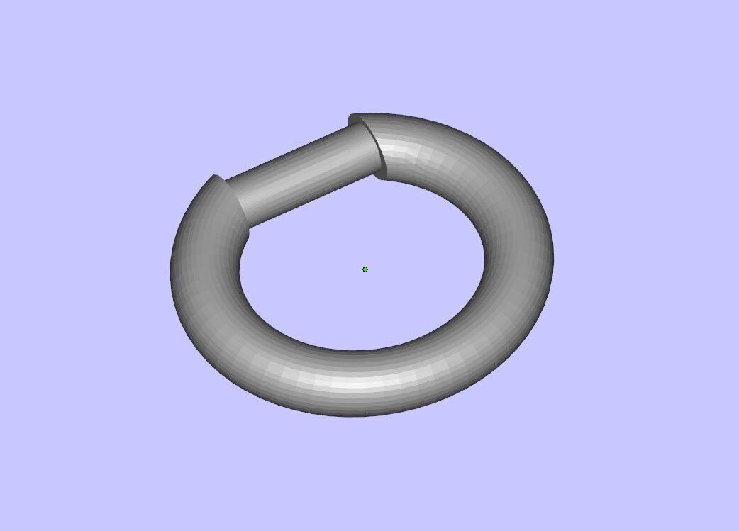 Multi piece bracelet with lock 3D print model_5