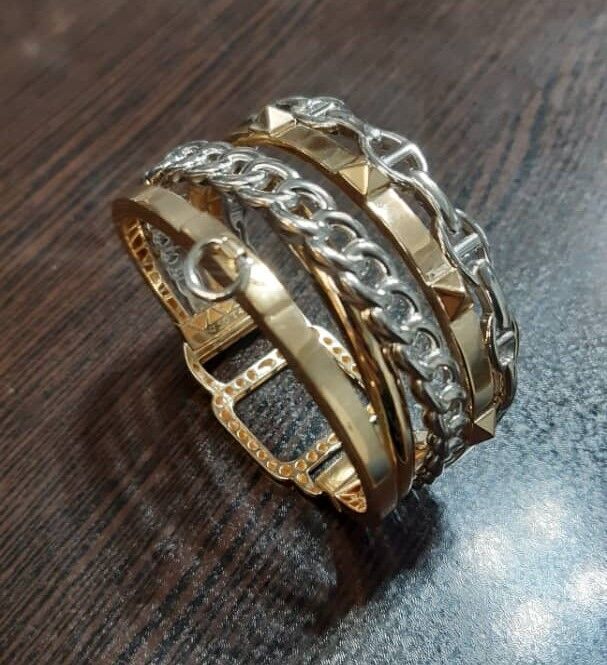 Multi piece bracelet with lock 3D print model_7