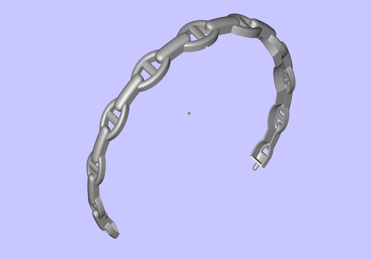 Multi piece bracelet with lock 3D print model_4